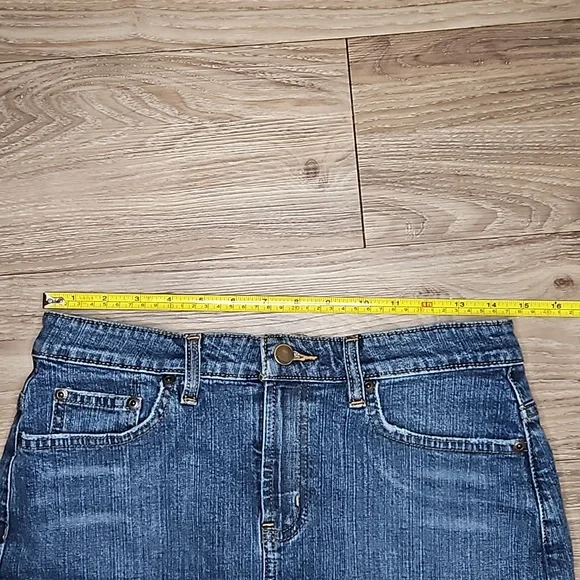 Mossimo Denim Stretch Blue Jean Skirt Women's 8 - Picture 11 of 16